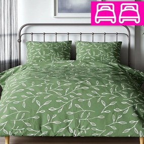 Bavlnené obliečky Homa RENA GREEN 4-dielna sada 140x200 cm