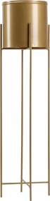KOVOVÝ KVETINÁČ SO STOJANOM GOLDEN 95X21 CM ZLATÁ