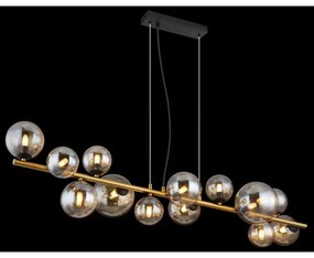 Globo 56135-13H - LED luster na lankách RIHA 13xG9/3,5W/230V mosadz