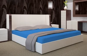 Dekorstudio Prestieradlo Jersey s gumičkou azúrovo modré PRZJ35 Rozmer plachty: 160x200cm