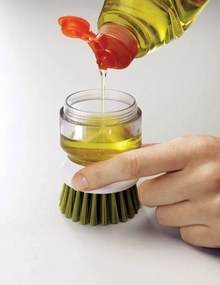 Kefa na umývanie riadu Palm Scrub s pumpičkou grafitová
