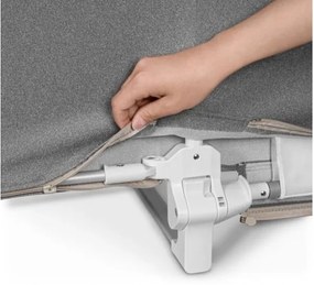 Lionelo - Bezpečnostná zábrana na posteľ LORA XL tmavosivá