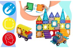 Vzdelávacie stavebné magnetické bloky 71 ks RK-782 Ricokids