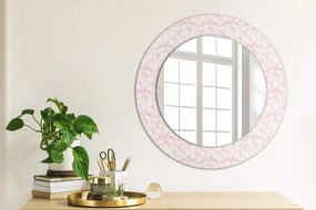 Okrúhle ozdobné zrkadlo Okvetné lístky kvetov fi 50 cm