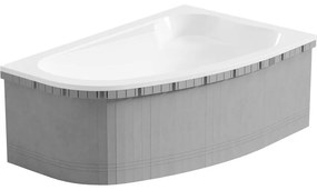 Mexen X-ST, polystyrénový plášť na rohovú vaňu 240 cm, biela, 55022-00