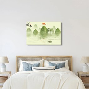 Obraz - Údolie zelených hôr (90x60 cm)