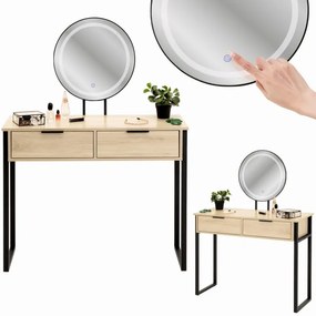 Dekorstudio Toaletný stolík s LED zrkadlom v štýle LOFT