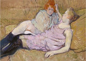 Obraz - Henri de Toulouse-Lautrec, The Sofa, reprodukcia (70x50 cm)