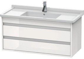 DURAVIT Ketho závesná skrinka pod umývadlo, 2 zásuvky, 1000 x 455 x 480 mm, biela vysoký lesk, KT664502222