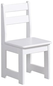 Biela detská stolička z masívneho borovicového dreva Pinio Baby