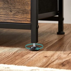 LEOBERT Priestorná komoda – rustikálna hnedá