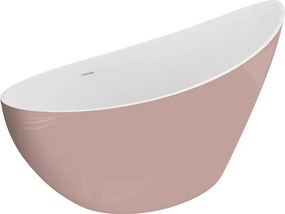 Polimat Akrylátová voľne stojaca vaňa Zoe 180x80 POLIMAT-Rozmery: 180x80, POLIMAT-Farba vane: Biela / grafit lesk