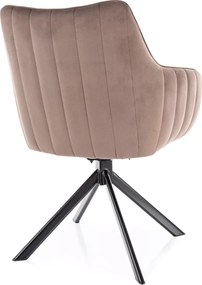 SI Azalia Velvet stolička kapučín