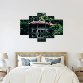 Obraz z japonskej národnej záhrady (150x105 cm)
