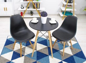 Dekorstudio Okrúhly jedálenský stôl TODI 60cm - čierny