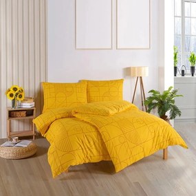 Bavlnené posteľné obliečky Geo Ray Flower - 100% bavlna Renforcé - 70 x 90 cm + 140 x 200 cm