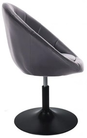 LuxuryForm DESIGN Kreslo VERA na čiernom tanieri - čierne