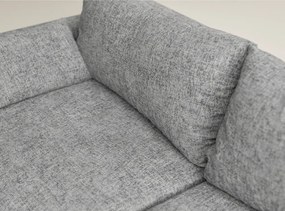 Sivá ženilková rozkladacia/s úložným priestorom rohová pohovka (pravý roh/s leňoškou) Leon – Maison de Rêve