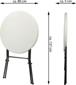 Párty stolík BISTRO skladací vrátane elastického poťahu