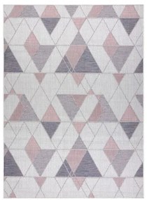 Koberec SIZAL SION Geometric 3006 ecru/rúž