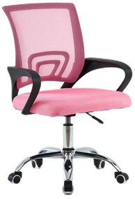 Tempo Kondela Kancelárska stolička, ružová/čierna, DEX 4 NEW