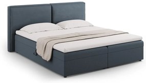 Modrá boxspring posteľ s úložným priestorom 160x200 cm Arendal – Cosmopolitan Design