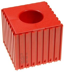 Plastový box pre upínač nástroja typu HSK 50, modul 8x8, 1 dutina, červená