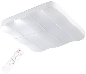 PLX Stropné svietidlo LED CHESAPEAKE, 72 W, teplá a studená biela, 43x43 cm, štvorcový tvar, biela