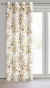 ZÁVES NA KRÚŽKOCH ADENA 140X250 CM LISTY