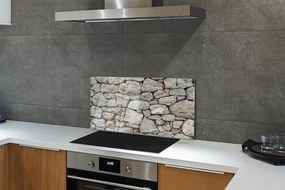 Sklenený obklad do kuchyne Kamenná múr wall 120x60 cm