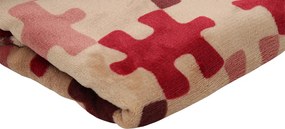 HOME ELEMENTS Mikroflanelové obliečky na jednolôžko, Puzzle