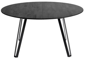 Muubs Jedálenský stôl SPACE SMOKED okrúhly P. 150 cm, čierny