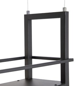 Inteligentné závesné svietidlo čierne vrátane WiFi A60 - Cage Rack