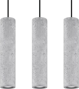 Sivé betónové závesné svietidlo Fadre – Sollux