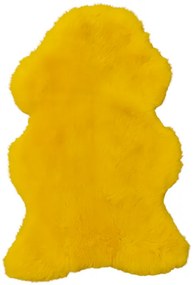 ovčia kožušina žltá Veľkosť: 90-110cm x 50-60cm