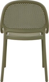 Jedálenská stolička Melinda, machovo zelená