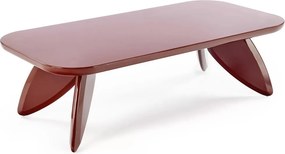 Obdĺžnikový konferenčný stolík Lumis 120 cm - burgund