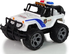LEAN Toys Auto R/C Police Jeep 1:14 diaľkovo ovládané svetelné efekty
