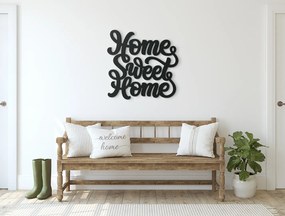 drevko Nálepka na stenu Home Sweet Home Rozmer obrazu: 40 x 40,5 cm, Farba dekorácie: Čierna