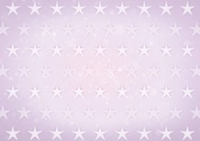 Fototapeta - Hviezdy na ružovom pozadí (152,5x104 cm)
