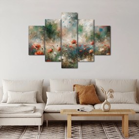 Obraz – Abstrakcia poľa s makmi (150x105 cm)