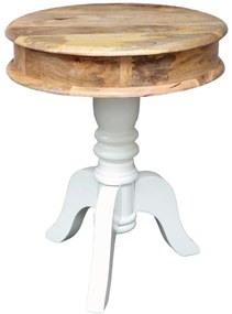 furniture-nabytek.cz - Dřevěný kulatý konferenční stolek z manga 50x60x50