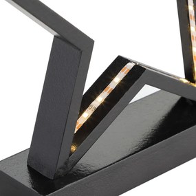 InternetovaZahrada Vianočná hviezda s LED osvetlením - čierna