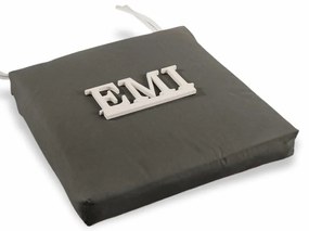 Sedák na stoličku tmavo sivý 40x40 cm EMI