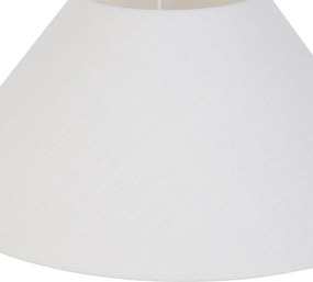 Ľanové tienidlo biele okrúhle šikmé 40/15/16