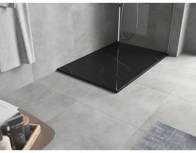 Mexen Hugo, obdĺžniková sprchová vanička SMC 120 x 90 cm, čierny kameň, 42759012