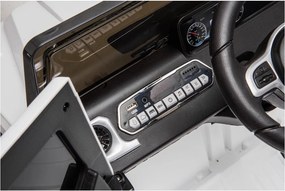 LEAN CARS Elektrické autíčko Mercedes G500 LED MP3 diaľkové ovládanie biele