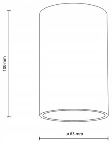 Bodové svietidlo VIVO 1xGX53/10W/230V 10 cm čierna