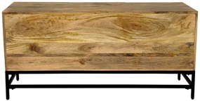 furniture-nabytek.cz - Stolík pod tv z masívu mango 130x60x45