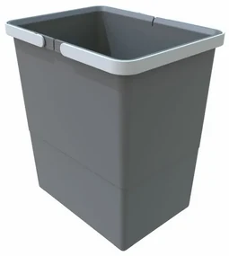Odpadkový kôš s rukoväťami 18 l, sivá